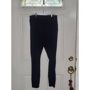 Gaiam black workout black leggings women's Large